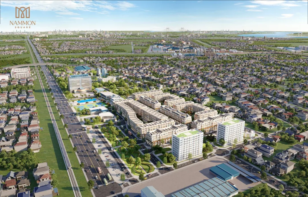 Công trường thi công dự án Nammon Square của chủ đầu tư Ngọc Tín Holdings